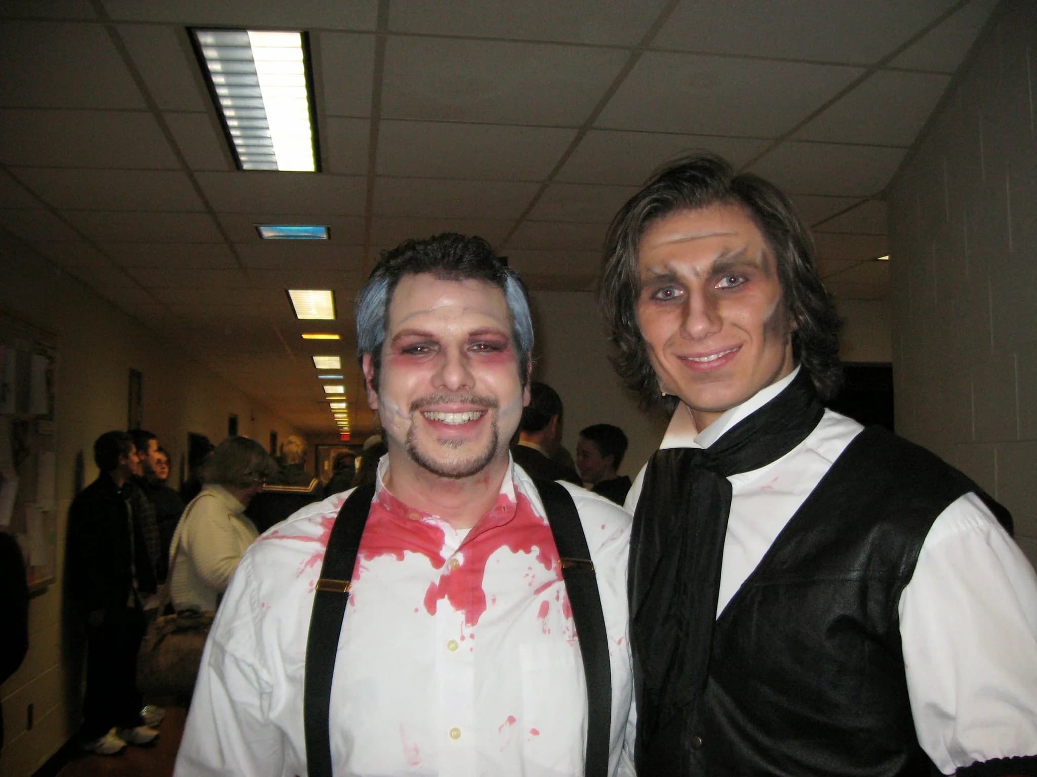 Matt Headley as Sweeney Todd with Derek Gindelsperger, Jacksonville State University 2009