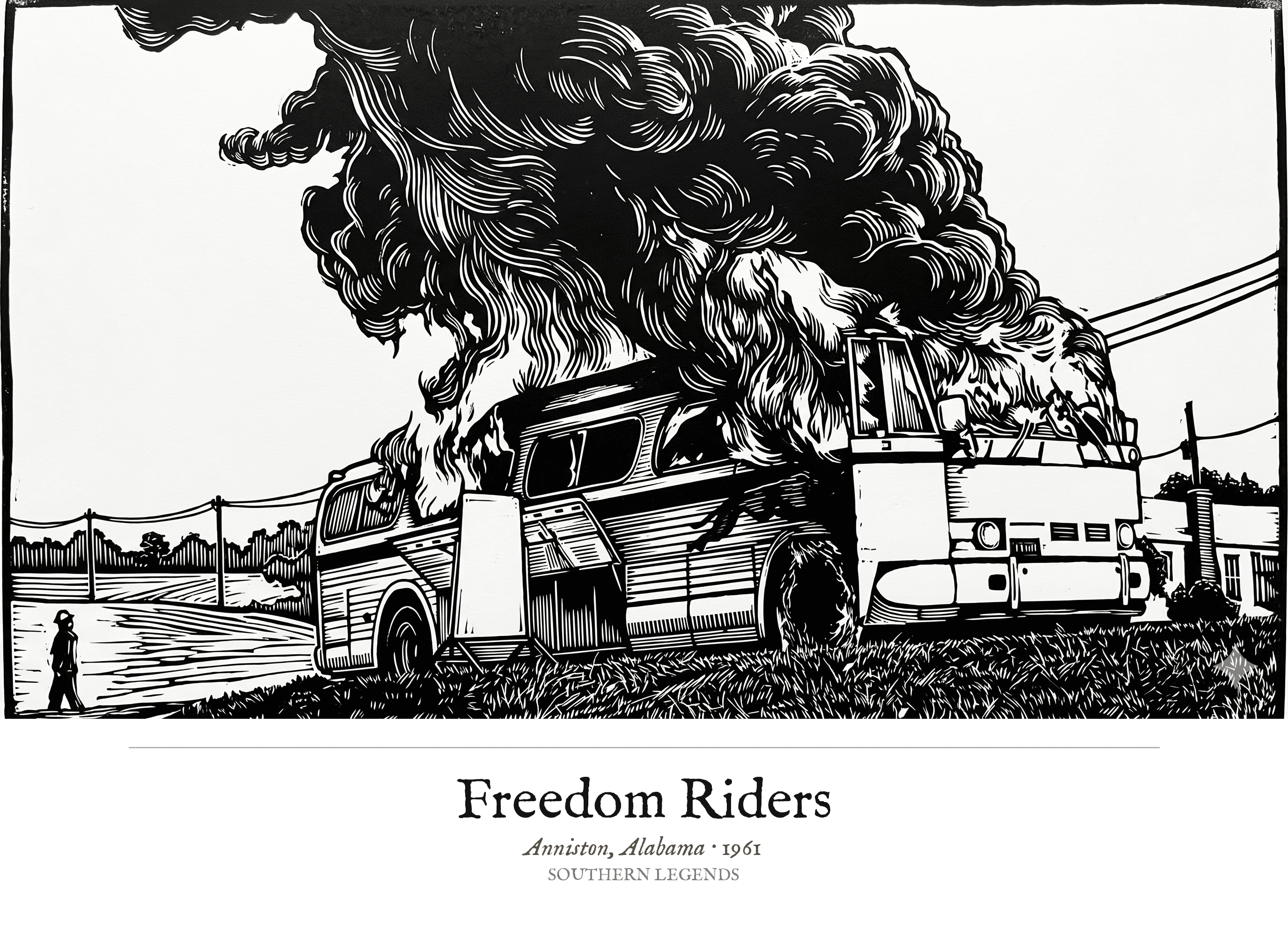 Freedom Riders — Burning Bus