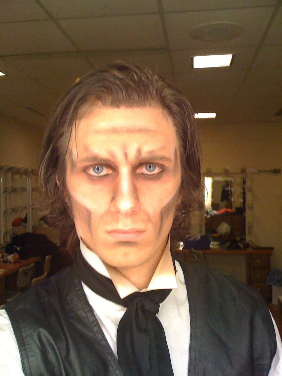 Matt Headley as Sweeney Todd, Jacksonville State University, 2008