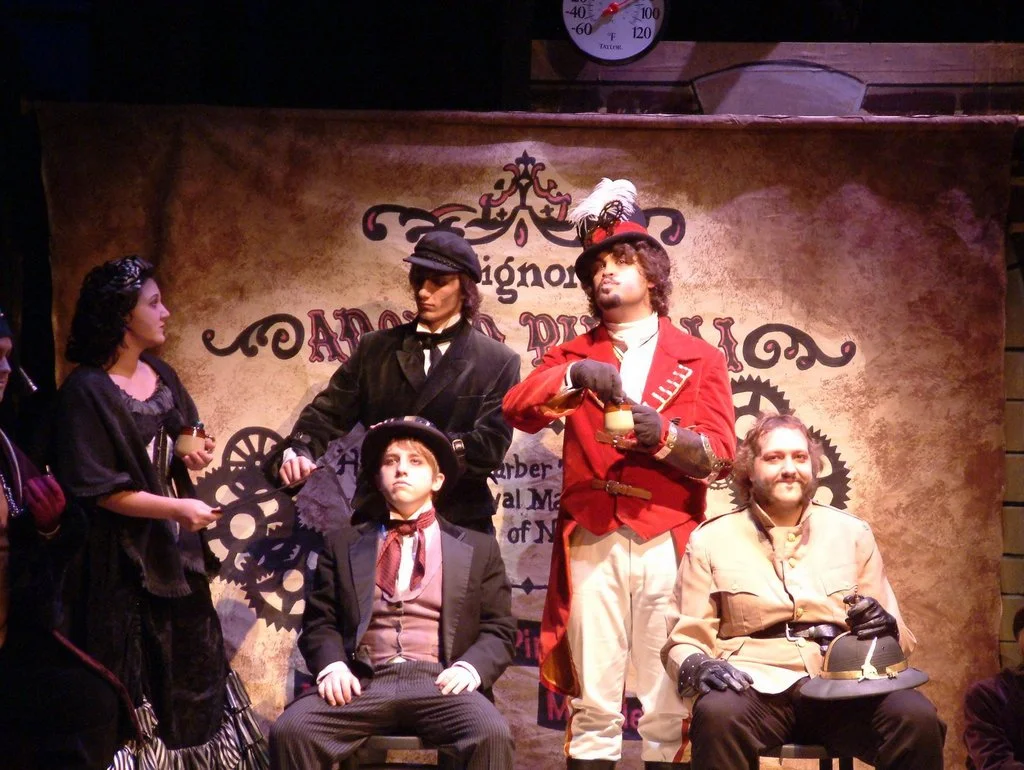 Liam as Toby and Judy Shealy as Mrs. Lovett, Sweeney Todd JSU 2009