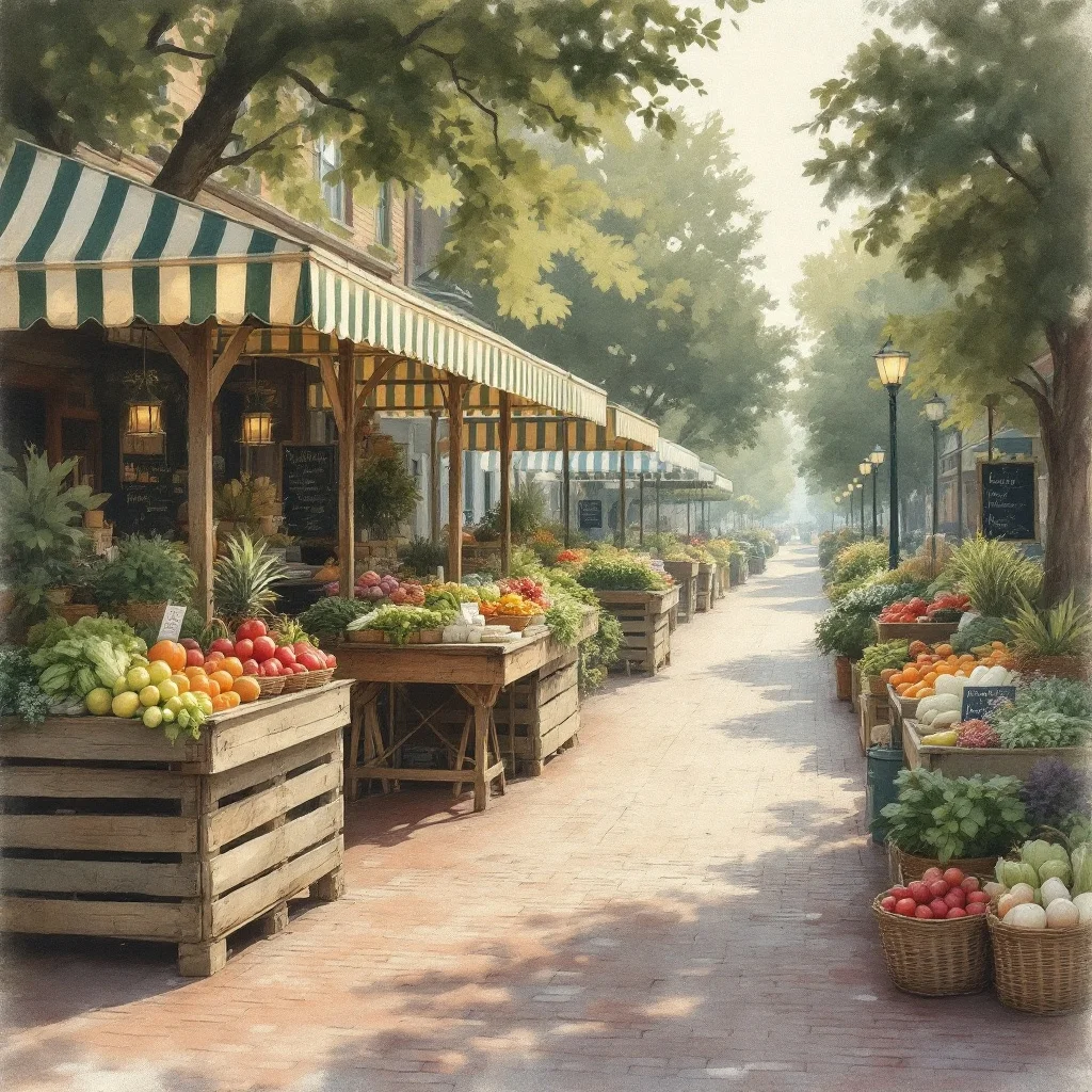 The Anniston farmers market
