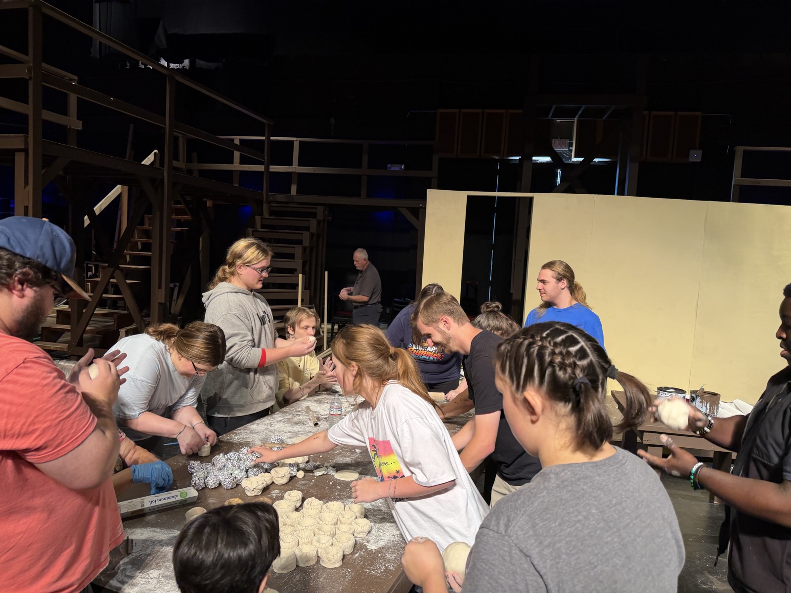 Sweeney Todd, Theatre of Gadsden — Hands at work.